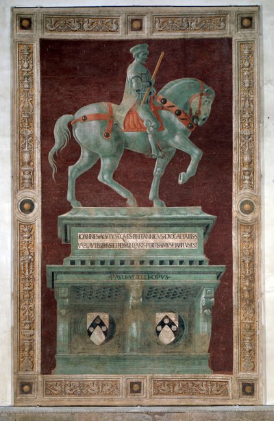 Begravelsesmonument til Sir John Hawkwood - Fresco af Paolo Uccello