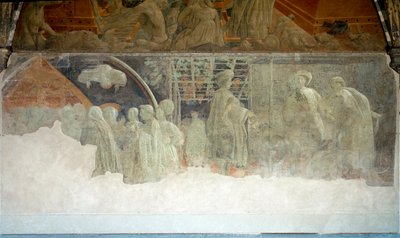 Historien om Noah, drukkenskaben - Fresco af Paolo Uccello