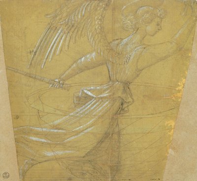 Studie af kalk med engel af Paolo Uccello
