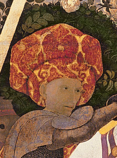 Slaget ved San Romano, detalje af lederen af Niccolo da Tolentino d.1435 leder af de florentinske lejesoldater, c.1450-60 tempera på paneldetalje af 30690 af Paolo Uccello