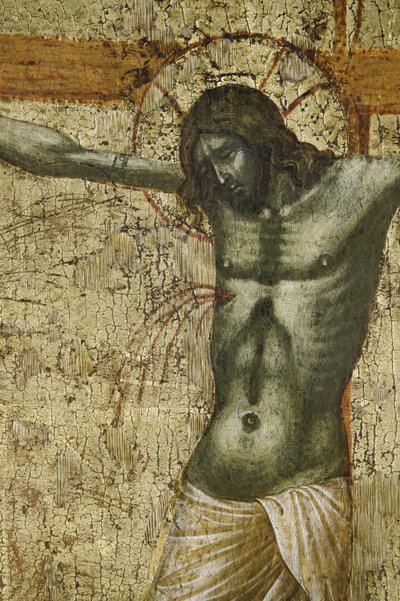 Kristus, detalje fra 1630100 Polyptykon om korsfæstelsen med hellige af Paolo Veneziano