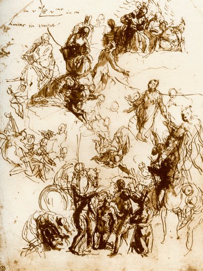 Skitse til St Georges martyrium, 1913. af Paolo Veronese