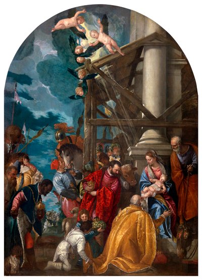 Magiernes tilbedelse. af Paolo Veronese