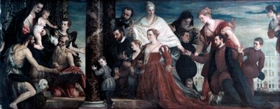 Madonnaen og Cuccina-familien, 1571 af Paolo Veronese