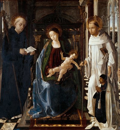 Jomfruen af ridderen af Montesa af Paolo de San Leocadio