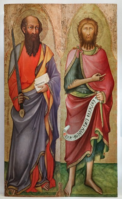 Paulus og Johannes Døberen (maleri) af Paolo di Giovanni Fei