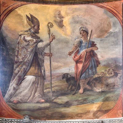 Fresker, der skildrer Sankt Cataldos liv af Paolo di Matteis
