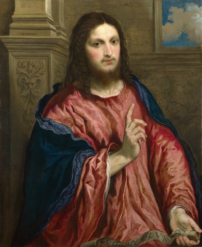 Kristus som verdens lys, ca. 1550 af Paris Bordone