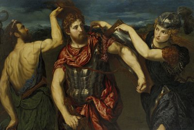 Perseus bevæbnet af Merkur og Minerva af Paris Bordone