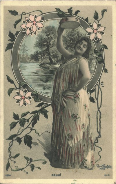 Emma Calve som Carmen af Paris Photo studio Reutlinger