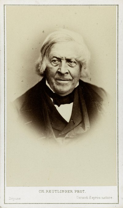 Portræt af Jules Michelet 1798-1874, ca. 1870. af Paris . Photo studio Reutlinger