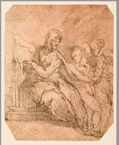 Sankt Cecilia (til højre) af Parmigianino