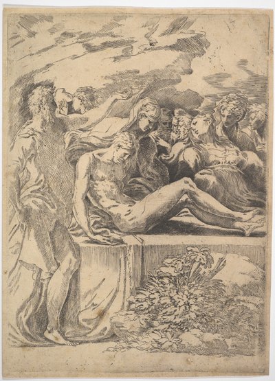 Begravelse.n.d. af Parmigianino