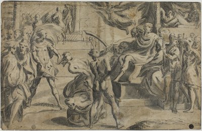 De hellige Peter og Pauls martyrium af Parmigianino