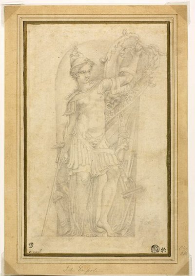 Minerva (eller Bellona) i en niche af Parmigianino