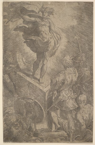 Opstandelse, begyndelsen af 1500-tallet. af Parmigianino