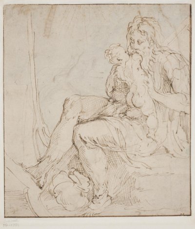Saturn/Kronos fortærer et af sine børn af Parmigianino