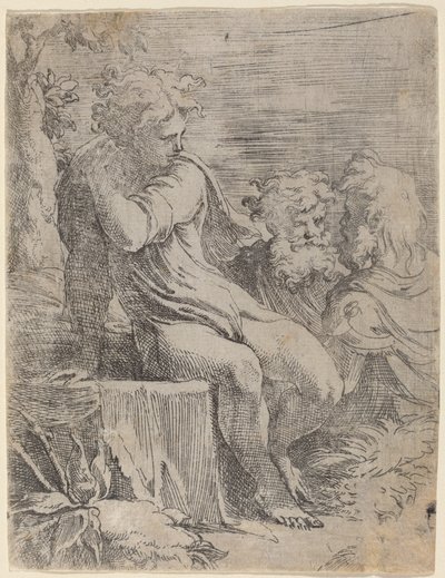 Drengen og to gamle mænd af Parmigianino