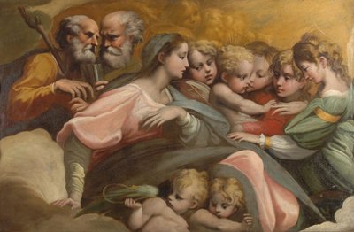 Saint Catherines mystiske ægteskab, ca 1524 af Parmigianino