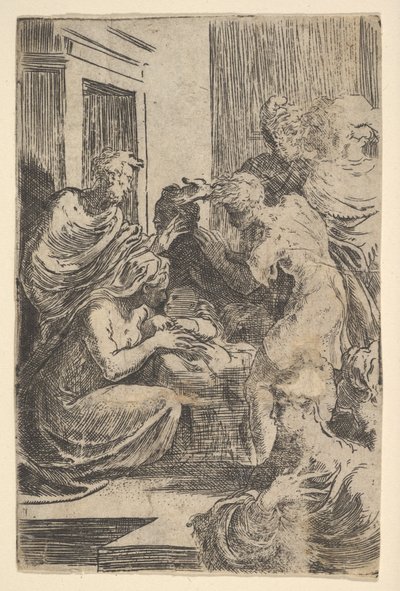 Fødselen, begyndelsen af det 16. århundrede. af Parmigianino