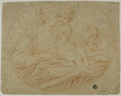 Kvinde og to børn af Parmigianino