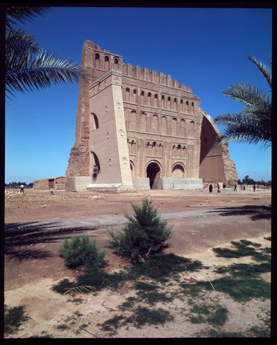 Udsigt over Palace of Shapur I og Arch of Chosroes af Parthian Parthian