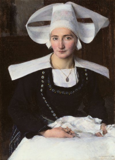 Kvinde fra Bretagne af Pascal Adolphe Jean Dagnan Bouveret