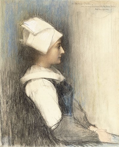 En bretonsk pige, af Pascal Adolphe Jean Dagnan Bouveret