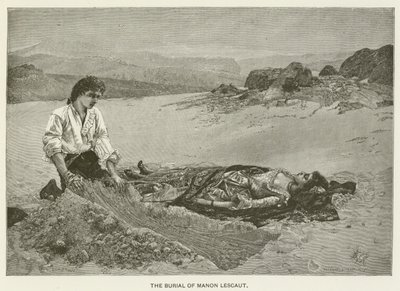 Begravelsen af Manon Lescaut af Pascal Adolphe Jean Dagnan Bouveret