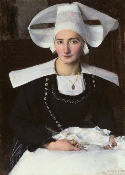 Kvinde fra Bretagne af Pascal Adolphe Jean Dagnan Bouveret