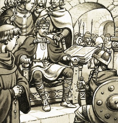 Alfred, krigerkongen af Pat (1907-95) Nicolle