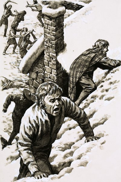 Massakren i Glencoe (gouache på papir) af Pat (1907 95) Nicolle