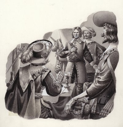 Sebastien Vauban, Europas største ekspert i belejringskrig (gouache på papir) af Pat (1907 95) Nicolle