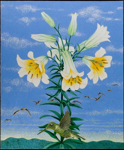 Early Birds, 2011 (akryl på calico) af Pat Scott