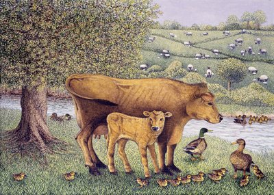 Frisk luft (olie på lærred) af Pat Scott