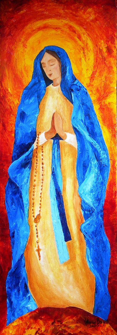 Madonna fra rosenkransen, 2011 af Patricia Brintle