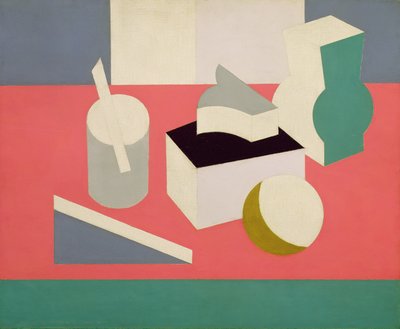 Peinture Nature Morte, 1919 (olie og blyant på lærred) af Patrick Henry Bruce