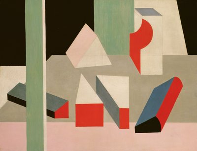PeintureNature Morte, 1928 (olie og blyant på lærred) af Patrick Henry Bruce