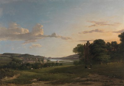 En udsigt over Cessford og landsbyen Caverton, Roxboroughshire i det fjerne af Patrick Nasmyth