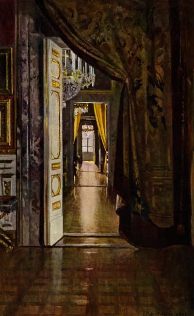 Palazzo Pitti, Firenze (farve litho) af Patrick William Adam