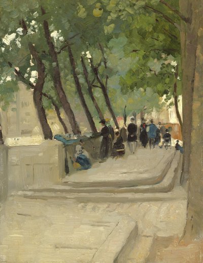Bogmarkedets venstre bred, Paris, ca. 1900 af Patrick William Adam