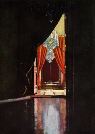 Den store indgang, Palazzo Pitti (farvelitografi) af Patrick William Adam
