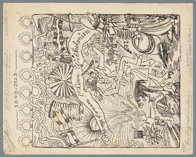25 års jubilæum for Wilhelminas regering Jubilæumsfejring 1898-1923 (titel på objekt) af Patricq Kroon (signed by artist)