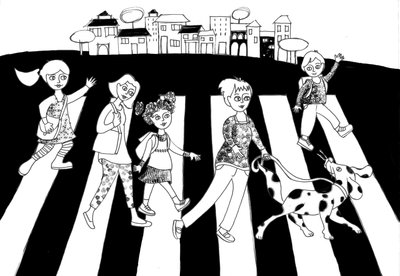 City, 2020 (blæk på papir) af Patrizia La Porta