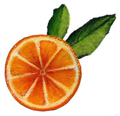 Fruit, 2021 (Akryl på papir) af Patrizia La Porta