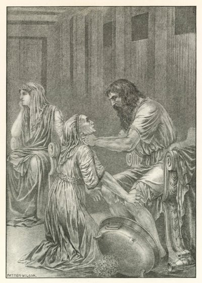 Illustration til Homers Odysseen (litografi) af Patten (after) Wilson