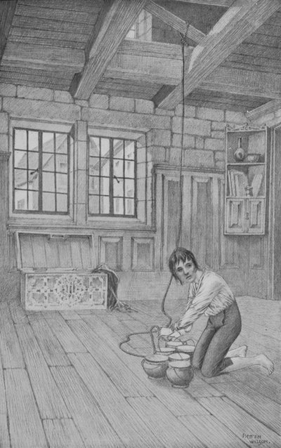 Cartouche og honningen (litho) af Patten Wilson