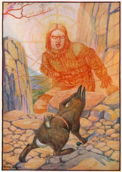 "Kom igen, Tavwots," råbte solen (farve litho) af Patten Wilson