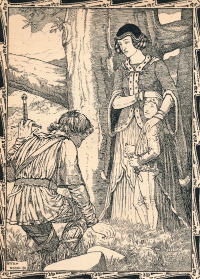 Margaret og røveren, 1902 af Patten Wilson