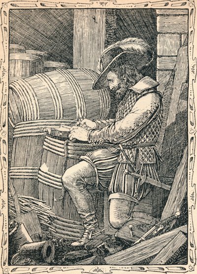 Raleigh in the Tower, 1902 af Patten Wilson